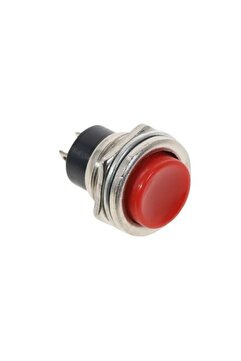 SKAUTO Yaylı Mini Metal Buton Kırmızı Aç-Kapa Bas/Çek Mini Korna Düğmesi ( 1 Adet )