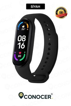CONOCER Xiaomi Mi Band 5 Ve 6 Uyumlu [ Yüksek Kalite] Silikon Kordon Kayış