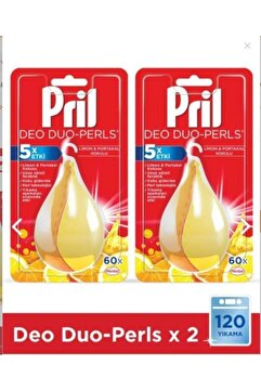 Pril Deo Duo-perls 5x Etki Bulaşık Makinesi Koku Giderici X 2 Adet