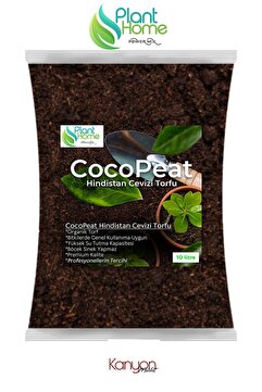 plant-home 10 Litre Hindistan Cevizi Torfu %100 Doğal Torf - Cocopeat Hindistan Cevizi Lifi