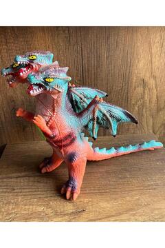 scntoys Sesli Kükreyen 3 Başlı Ejderha Dinozor Godzilla Dinazor Figür  50 Cm Godzilla Oyuncak Figür Sesli