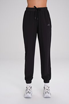 Haşema Active Lastikli Paça Siyah Jogger Spor Pantolonu Eşofman Altı ACT-1