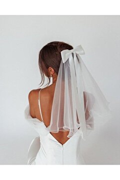 ecrin tuhafiye hobi Kırık Beyaz Taraklı Gelin Aksesuarı Nikah Kebi Vualet