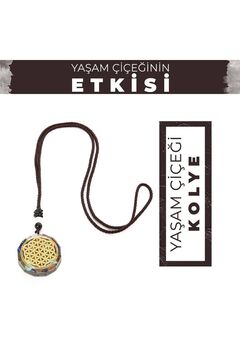 Zeynep Büyükbay Yaşam Çiçeği Organit Çakra Doğal Taş Kolye