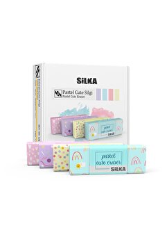 Silka Pastel Cute Silgi Büyük Boy 4 Renk Set (ART-1021)
