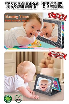 Diytoy Tummy Tıme Aynalı Ilk Zeka Kartları+güvenli Bebek Aynası - Eğitici Kartlar