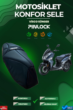 pinlock Sym Jet 14 Motosiklet Konfor Sele ve Koltuk Kılıfı Visco Sponge