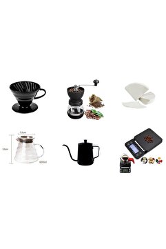 ALOHA Grossberg Coffe V60 Filtre Kahve Demleme Barista Full Set