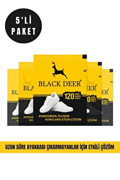 BLACK DEER Ayakkabı Koku Giderici Toz Ayak Bakım Koku Önleyici 5 Adet