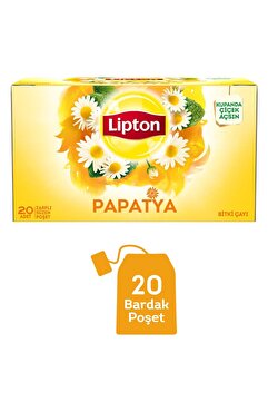 Lipton Papatya Bitki Meyve Bardak Poşet Çayı, 20'li