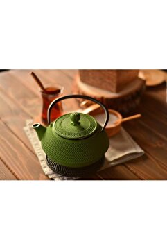 Bambum Taşev T0078 Linden Sümbül 750 Ml Fıstık Yeşil Döküm Demlik Çaydanlık