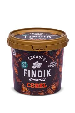 Cebel Fındık Parçacıklı Kakaolu Fındık Kreması 900 gr Kova. % 23