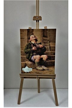 ErWood 170 Cm Ahşap Kayın-meşe Şövale 1.sınıf Kalite