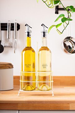 FH finehome Cremma 2'li Standlı Yağlık 750ml Beyaz