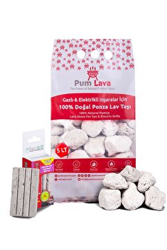 Pumice World Lav Taşı Ve Izgara Temizleme Taşı, Mangal Taşı Seti
