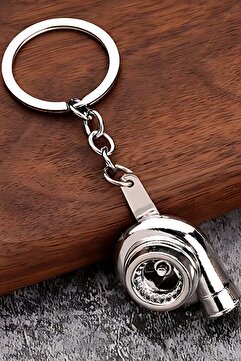 Genel Markalar Turbo Motor Anahtarlık Araç Aksesuarı 3D Metal Anahtarlık