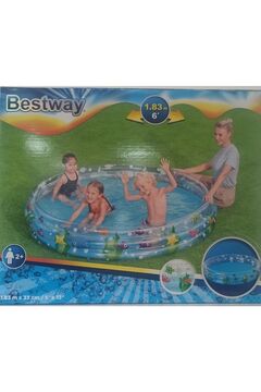 Bestway Havuz Kutulu Desenli 183*33 Cm