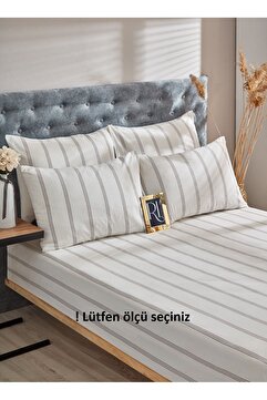 Ricco Lifes Atlantis Lastikli Çarşaf Yastık Kılıfı Pamuklu Tek Kişilik - Çift Kişilik - Battal