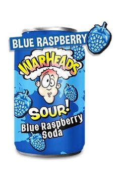 WarHeads Blue Raspberry Soda 355ml
