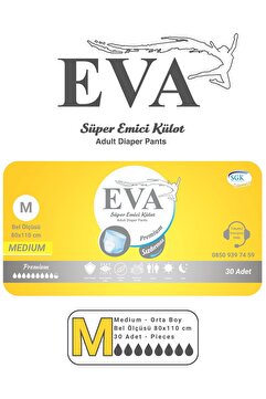 EVA Premium Emici Külot Hasta Bezi 30lu S-m-l-xl