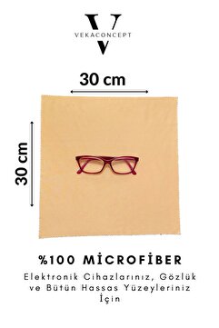 Genel Markalar Büyük Boy Mikrofiber Gözlük Tablet Telefon Temizleme Mendili 30*30 Cm