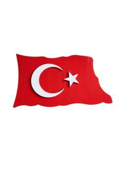 Europiyer Dış Cephe Dekoratif Türk Bayrağı (DALGALI MODEL)