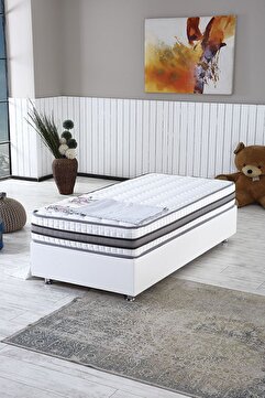 ASROYALLÜKS Nano Full Ortopedik Yaylı Yatak Ölçü Seçenekli, Çift Taraflı Kullanım (20 Cm)