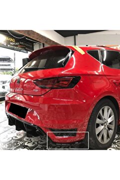Genel Markalar Seat Leon Mk3 Aero Arka Tampon Flapı Plastik Parlak Siyah 2013-