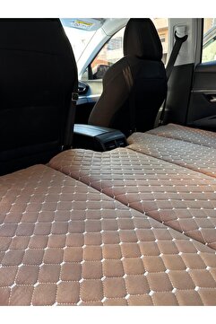Shop-set Oto Arka Koltuk Yatak 70*130 Cm - Kahverengi Tay Tüyü Kumaş