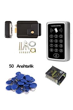 SONEX RFID Şifreli Kapı Kilidi Apartman Kapı Otomatiği Seti – 50 Adet Proximity Anahtarlık