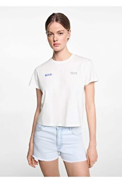 MANGO Teen Mesajlı tişört