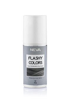 Flashy Colors Geçici Renk Saç Spreyi - Gümüş 75 ml
