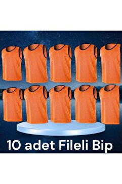 Gök Sports 10 Adet Yetişkin Beden Delikli Fileli Antrenman Yeleği Halı Saha Yeleği Bip
