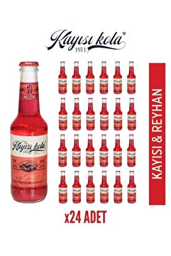 Kayısı Kola Doğal Mineralli Kayısı- Reyhan Aromalı Gazlı Içecek 24 Adet