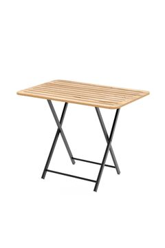 eportatif Katlanır 4 Kişilik Bahçe Masası Bistro Masa 55x90 Çam 1424