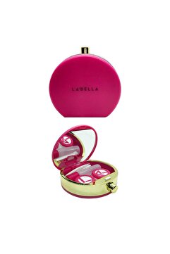 Labella LENS KABI+ LENS TAKMA APARATI+MİNİ SOLÜSYON ŞİŞESİ (PARFÜM KUTUSU DİZAYNI PEMBE RENK)