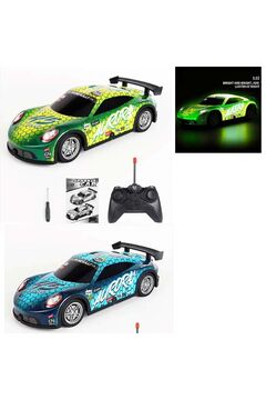 SAZE 09805 Uzaktan Kumandalı Full Fonsiyon Led Işıklı 24 Cm Drift Rally Aracı Oyuncak Araba