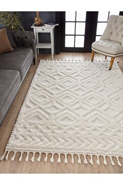 venucci home & living Ariana Bukleli Yumuşak Peluş Post Shaggy Çocuk Odası Oturma Odası Salon Mutfak Halısı