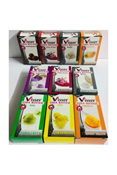 Visser 6 Renk Toz Gıda Boyası Net 9 Gr. G.b
