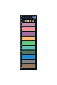 KRAF Film Index Yapışkanlı Not Kağıdı 13x44mm 10 Renk X 20 Yaprak