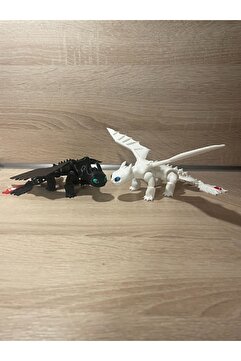 Alpinyo 3D Craft pernator Ejderhanı nasıl Eğitirsin? Gecenin ve Işığın Öfkesi 14cm çiftli paket fanart