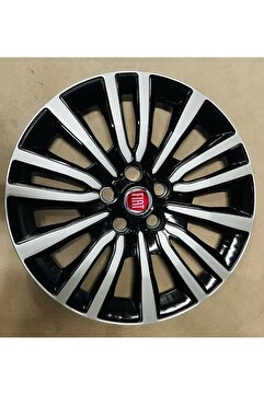 AutoWorld Jant Kapağı 15"inç Siyah Gri Kırılmaz 4adet 1 Takım Fiat Doblo Fiorino Egea 5 Bijonlu