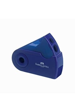Faber Castell Faber-castell Kalemtraş Sleeve Mavi Jumbo ve Klasik Açar