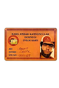 Genel Markalar Kara Ambar Kamyoncular Derneği Kredi Kartı Kaplama & Sticker