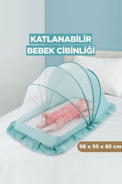 Selldey Bilişim Katlanabilir Bebek Cibinliği Taşınabilir Sinek Engelleyici Bebek Çocuk Cibinlik