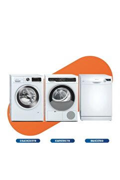 Profilo 3'lü Beyaz Eşya Seti ( CGA142X0TR Çamaşır Mak., KM961RCTR Kurutma Mak, BM4321EG  Uyumlu