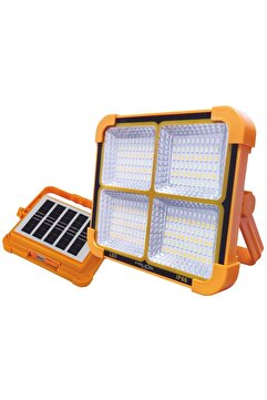 Helios HS 4016 200 Watt Şarjlı Solar Projektör - 4 Renk Fonksiyonlu (Beyaz + Gün Işığı + Ilık Beyaz