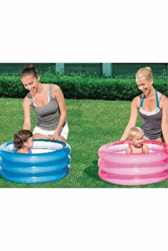 Bestway 51033 3 Bölmeli Havuz 70x30 Cm Mavi - Pembe