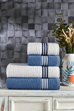 Casnack Veronica 4'lü Banyo Havlu Seti
