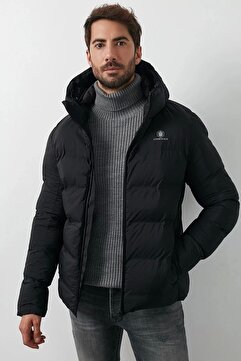 Lumberjack Nolan Coat Erkek Siyah Mont Sn22 Sn22 Siyah